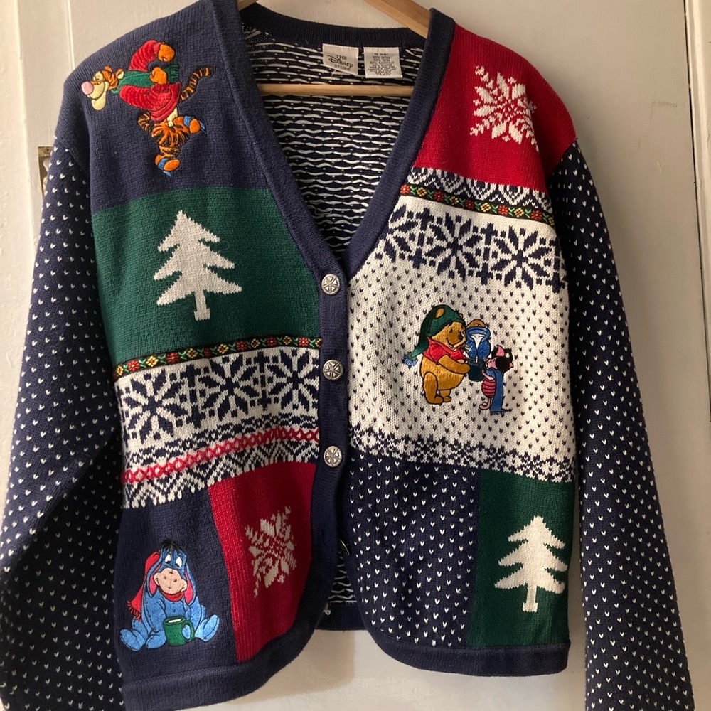 Vintage Winnie the Pooh Disney Christmas Sweater